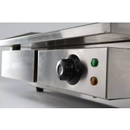 Plaque grille électrique COMBISTEEL - 230V - Réf 7455.1075 - Surface lisse - Acier inoxydable 430_1