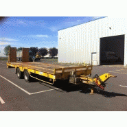 Remorque porte-engins Verem - référence 6399 - 19T PTC - 2 essieux - plateau basculant_1