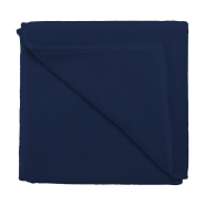 Serviette en microfibre 160 g/m2 - bleu foncé - avec passant en caoutchouc - 55 g_1