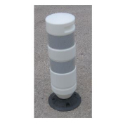 Balise de renforcement permanent en PEHD recyclable - 1/4 de tour - STI Balisage routier - structure monobloc, hauteur 750 mm_1