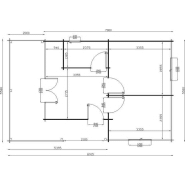Chalet en kit BURGAS - environ 49.50m² - HEB Ltd - Délai de livraison 4 à 5 semaines_1