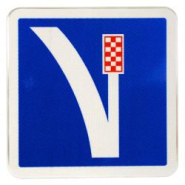 Panneau indication voie de détresse à droite C26A - signalisation routière obligatoire_1