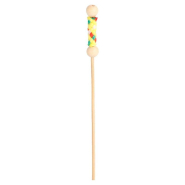 Pique bambou perle et décor jaune L12cm - par 100_1