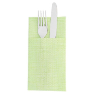 Serviette kangourou airlaid kiwi 40x40cm par 700_1