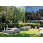 Table kube UM372M - béton préfabriqué gris granite aspect lisse_1