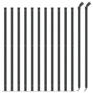 Vidaxl clôture à mailles losangées avec bride anthracite 1x25 m 153993_1