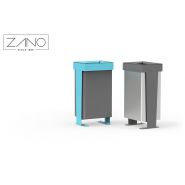 Poubelle publique Reliq - Zano - Design élégant et personnalisable - Acier inoxydable ou noir - 30 kg_1