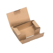Boîte d'expédition simple cannelure brune 18x10x5cm - kraft brun - par 20 - fabrication française_1