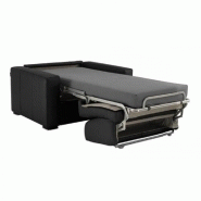 Fauteuil convertible Dreamer - Ouverture express 70x197 cm - Tissu tweed orange melon - Matelas Excellence Literie 16 cm_1