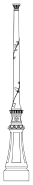 Mât d'éclairage public Vicomte 1 - hauteur 3.72 à 3.75 m - en fonte traditionnelle GL-250_2