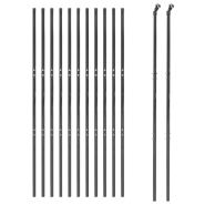 Vidaxl clôture en treillis métallique anthracite 1,8x25 m 154237_1