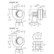 VSM 25 - Ventilateur centrifuge industriel Plastifer - 13 kg - Moyenne pression, volute en polypropylène et moteur IP55_1