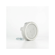 Bouchon sans verrou + chainette Ø 80 mm - Alu_1