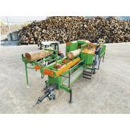 Équipement pour produire des bûches de 50 cm de longueur
