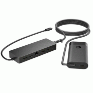 Ensemble combiné concentrateur USB-C et chargeur pour PC portable HP Universal_1
