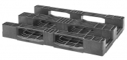 Palette Europe en plastique légère - 3 semelles - 500 kg sur racks_1