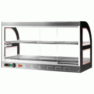 Vitrine chaude à poser pour rôtisserie  - 1098 mm - 2 niveaux | GGM_1