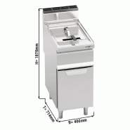 Friteuse gaz professionnelle 20 L inox - Série Lorenzo 700 - GFB479T-20 | GGM_1