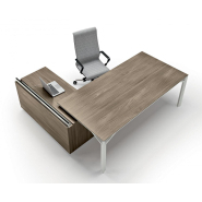 Bureau de direction en mélamine ou verre laqué - Charmant, rigoureux et simple - X8_1