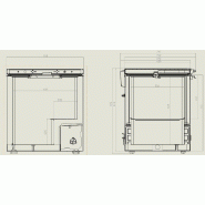 Congélateur bahut couvercle en inox 202 l l765mm 7151.1100 COMBISTEEL_1