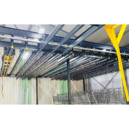 Convoyeur aérien modulable, manuel et motorisé  idéal pour le secteur industriel, le traitement de surface et l'application de peinture - MCI_1