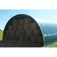 JRC Serres - Tunnel de stockage agricole 10m hauteur 4,50m - structure métallique TO95 et bâche PVC haute résistance_1