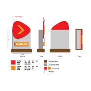 Panneau directionnel - Foshan Nanhai Guose - Résistance au vent niveau 12 - Aluminium ou galvanisé_1