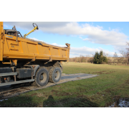Plaque de roulage lourde, pour créer des aires de manoeuvre aux gros engins de tp (semi-remorques, grues automotrices, pelles hydrauliques sur pneus) - roadmat_1