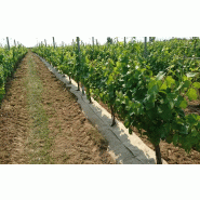 Toile de paillage écologique PLA-chanvre - 50m, 0,56m - 450g/m² - Fabrication française_1