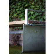 Banquette public Birka réf 8037083 - Hags - Montage en 1 heure - Dimensions 1760x490x450 mm_1