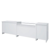 Comptoir droit Flexia - L120xP53xH90cm - blanc - mobilier professionnel robuste et modulable_1