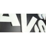 Lettrage 3D découpé en PVC blanc 10mm - découpe à plat - IPSC_1