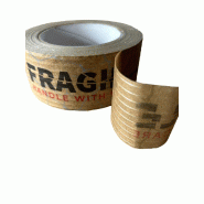 Ruban adhésif papier kraft - recyclable - largeur 50mm et 75mm - adhésif caoutchouc naturel - réf. RAEMANKRAFT_1