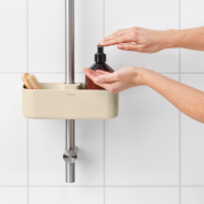 Serviteur de douche -Soft Beige Brabantia ReNew UGS223464 - Rangement pratique et flexible pour vos produits de douche_1
