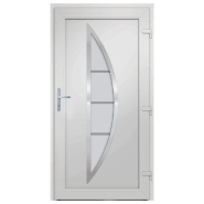 Vidaxl porte d'entrée anthracite 108x208 cm pvc 3187884_1