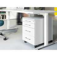 Bureau opératif simple et fonctionnel - OGI T - design élégant et personnalisable avec plateau mélaminé et système de gestion des câbles_1