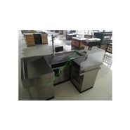 ECC-046 - Sortie de caisse en acier inoxydable - Guangzhou Eco Commercial Equipment Co., Ltd - Taille : L2000*W1200*H850 mm_1