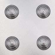 Pma0384 Labrador Podalu - Bande podotactile en aluminium - Oré peinture - Dimensions 60 x 41 cm_1