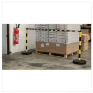 Poteau de signalisation - Direct Signalétique - PVC sur socle à lester 9 kg - Hauteur 900 mm - Disponible en 4 coloris_1