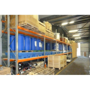 Rayonnage lourd pour l'entreposage de palettes - Palettier en acier galvanisé avec accessoires et normes NF EN 15512_1