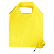 Sac shopping pliable - Forme émoticône - Polyester 190T - Couleur jaune - 22g_1