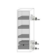 Armoire de sécurité Q-CLASSIC-90 modèle Q90.195.060 - Réf 30072-040-33606 - Stockage substances dangereuses inflammables - Norme NF EN 14470-1_1
