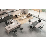 Bureau de direction en large gamme en en bois, mélaminé, verre - ABSICES_1