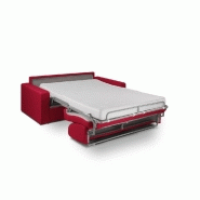 Canapé convertible Midnight Express 120 cm - Matelas 16 cm - Tissu rouge NEO - Fabrication italienne_1