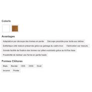 Clôture pvc cl 06 / type 04 - cg pro - remplissage panneau 300 x 24 mm rainuré_1