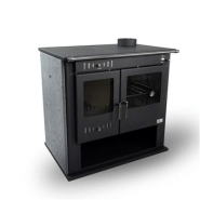 La clusaz - cuisinière à bois en pierre ollaire - gf flam_1