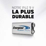 Pile lithium ENERGIZER Ultimate - 9V, 1.5V - Préchargée pour appareils à forte consommation d'énergie_1
