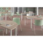 Table polyvalente demi-ronde hauteur fixe ou réglable en hauteur So Granada_1