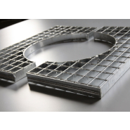 Grille d'arbre en treillis soudé - 34 x 38 mm - diamètre intérieur 300 mm - Rel A83_1