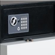 Coffre-fort hôtelier Basic Line Laptop - Sécurité renforcée avec code numérique et clé de secours_1